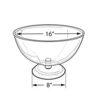 Azar Displays – Bol de présentation sur comptoir, 16 po (720016)-Hauteur totale : 10,5 po