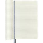 Cahier Grand Format Classique Moleskine - Couverture Souple - Règle - 5" x 8,25" - Bleu Saphir - (606259)-Papier sans acide de couleur ivoire de haute qualité