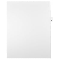 Mark Maker – Onglets séparateurs juridiques blancs, 1/25 onglets, format lettre, sans trous, numéro 33, 25/paquet-Onglets séparateurs blancs, 1/25 onglets
