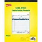 Staples Bon de commande, STC82E, triplicatas, autocopiants, agrafé, 8 po-8 po x 10 po