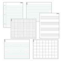 Trend Enterprises – Ensemble de feuilles lignées et à carreaux effaçables, 17 x 22 po, 6/paquet (T-27906)-De 5 à 100 ans, de la maternelle à la 5e secondaire