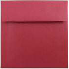 JAM Paper Enveloppes carrées Stardream à fini métallisé, 6 x 6 po, rouge Jupiter, 250/paquet-Enveloppes Stardream en papier rouge Jupiter à effet métallisé