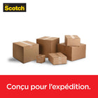 Scotch - Ruban d’emballage Box Lock(MC) - 48 mm x 50 m (1,88 po x 54,6 vg)-Facile à trouver le bout du rouleau