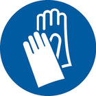 Accuform Signs - Étiquettes Epi Avec Pictogramme De Gants, Vinyle, Rouleau, 4po Lo X 4po La-Format Rouleau