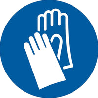 Accuform Signs - Étiquettes Epi Avec Pictogramme De Gants, Vinyle, Rouleau, 4po Lo X 4po La-Format Rouleau