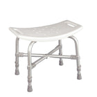 Drive Medical – Chaise de bain bariatrique robuste, sans dossier-Blanc, aluminium