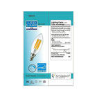Northern Stars - Ampoule DEL, B10, 6W, 120 V, éclairage graduable, blanc froid, paquet de 2 (84033)-DEL Candelabra B10