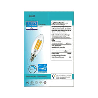 Northern Stars - Ampoule DEL, B10, 6W, 120 V, éclairage graduable, blanc froid, paquet de 2 (84033)-DEL Candelabra B10