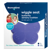 Bouncyband Coussin Sensoriel de Siège Wiggle, Papillon Violet-Permet tranquillement le mouvement, permettant aux élèves d’être productifs tout en travaillant