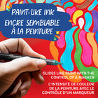Marqueurs créatifs Sharpie - acryliques à base d’eau - pointe ronde - couleurs assorties - paquet de 5-Il n’est pas non plus nécessaire de le secouer! Il suffit d’enlever le bouchon et de créer! Pour de meilleurs résultats, rangez les marqueurs à l’horizontale
