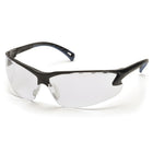 Pyramex – Lunettes de sécurité Venture 3, verre transparent antibuée H2X, monture noire, 12/paquet-Certifications : ANSI Z87.1, CE EN166, CSA Z94.4, technologie H2X antibuée