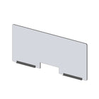 Avant de pare-haleine modulaire Mark Maker - Acrylique transparent 1/4" - panneau de 47,5" Lx23,5"H - 2 rails inférieurs de 12"-Fixez les côtés des panneaux modulaires pour étendre la longueur de votre diviseur à l'aide de charnières en plastique (charnières flexibles).