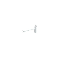 Can-Bramar – Crochet métallique à robustesse standard pour panneau à lattes à fixation à encoche – 4 po x 1/4 po – chrome – paquet de 20-Crochet métallique standard de 4 po x 1/4 po pour panneau à lattes à fixation à encoche.