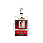 Durable - Porte-badge - Polystyrène - Transparent - Paquet de 25-Clip de sangle