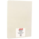 JAM Paper, Papier cartonné Strathmore de format légal, 8,5 x 14 po, 80 lb, vélin ivoire, 50/paquet (17428906)-Papier cartonné blanc ivoire
