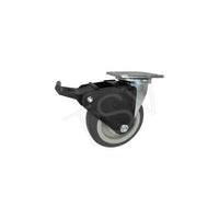 Blickle – Roulette à blocage complet, 6 po (152 mm), largeur de la semelle : 1 1/2 po (38 mm)/2 po (51 mm) Ml776 (CA-27TP60JT63)-Diamètre de roue : 6 po (152 mm)