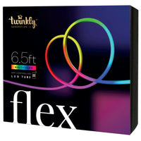 Twinkly - Tube lumineux multicoloure Flex de 10 pieds avec fil blanc-LED RVB multicoloures - 16 millions de couleurs