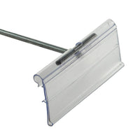 Azar Displays – Porte-étiquettes à retourner et balayer, 1,25 x 3 po, 50/paquet (700841)-1 1/4 haut. x 3 larg. (po)