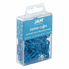 JAM PAPER - Colore norme 1" Trombones, Bleu bebe, 3 paquets de 100-Quantite : 100 par boîte; 3 Boîtes