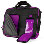 Classic Clamshell Sacoche pour Ordinateur Portable 13,3 po, Noir et Violette-Fermeture zippée sur le dessus