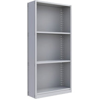 Metalware – Étagère sans boulons RK213, 4 tablettes, 36 x 18 x 76 po, gris pâle-Système de tablettes réglables offrant un espace de rangement solide, mais économique qui convient à vos besoins