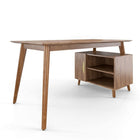 Staples - Bureau de rangement MidMod de 60 po, espresso-Bureau de rangement doté de formes géométriques et de lignes épurées créant un style inspirant