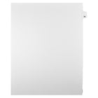 Markmaker - Intercalaires imprimes Legal, Blanc, 1/25th coupe, format lettre, sans trous, 25 tabs/PQT, 5 PQT/Boite, Numero 78-Intercalaires imprimes Legal