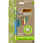 BIC - Porte-mines Ecolutions - 0,7 mm - Noir - Paquet de 12-Contient des mines de 0,7 mm pour une écriture durable et fluide, idéale pour les prises de notes, les dessins ou les puzzles