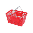 Off Shore - Panier d'achat avec poignée de fil, 10 haut. x 18 1/2 larg. x 13 prof. (po), rouge, paquet de 5-Idéal pour toute application de vente au détail, d'entreposage ou de rangement