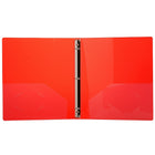 JAM PaperMD – Cartable à 3 anneaux Designders, 3/4 po, rouge, 4/paquet-5