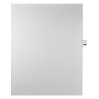 Markmaker - Intercalaires imprimes Legal, Blanc, 1/25th coupe, format lettre, sans trous, 25 tabs/PQT, 5 PQT/Boite, Numero 136-Intercalaires imprimes Legal