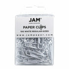 JAM PAPER - Colore norme 1" Trombones, Blanc, 2 Paquets de 100-Couleur blanche