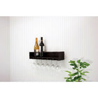 nexxt – Support mural Claret FN00398-0INT pour bouteilles de vin et verres, 21 po x 4,25 po, noir-Dimensions du produit : 4,5 haut. x 22 larg. x 5 prof. (po) ; capacité de support maximale de 15 lb