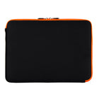 Housse de Protection Ordinateur Vangoddy Pochette PC Portable Ultrabook Sacoche Laptop Compatible 17,3 po, Noir et Orange-Le compartiment arrière zippé est idéal pour contenir des accessoires