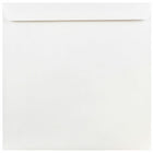 JAM Paper Enveloppes carrées standard à fermeture gommée, 9 x 9 po, blanc, 100/pqt-Blanc