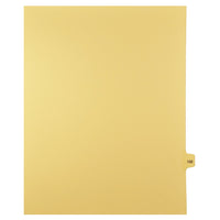 Markmaker - 25 tabs/PQT, 5 PQT/Boite, Intercalaires imprimes Legal, Chamois, 1/15th coupe| format lettre, sans trous, Numero 132-Intercalaires imprimes Legal