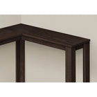 Monarch Specialties - 3660 Table D'Appoint Console De Coin 36 po L - Espresso-Assemblage requis: des instructions illustrees et tout le materiel sont fournis pour plus de commodite (des outils supplementaires peuvent être necessaires)