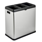 Poubelle à 3 compartiments et bac de recyclage Step N 'Sort 60L-Couvercle facile à soulever pour un accès rapide