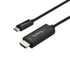 StarTech - Câble USB-C vers HDMI, 3 pieds, noir-Connectez un ordinateur USB Type-C à un projecteur ou un écran HDMI dans votre salle de classe, votre auditorium ou votre salle de réunion