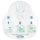 Crownhill – Masque de ventilation RCR avec valve unidirectionnelle-La barrière de protection physique à utilisation unique aide à réduire le risque de contamination croisée et la transmission de virus et de bactéries entre la victime et le sauveteur et dans les situations où le bouche-à-bouche est requis