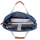 Vangoddy Sac de transport à bandoulière avec poignée pour ordinateur portable 14 po - Bleu-La sangle de bagage offre une sécurité et une facilité de transport pour le voyageur actif