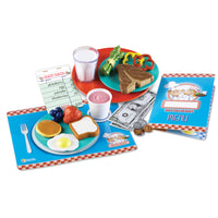 Learning Resources - Servez-le ! Restaurant de jeu-Recréez l'expérience du restaurant à la maison avec cette collection de jeux de rôle imaginative
