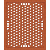 Wearwell – Tapis Grade "A" nº 482, 30 po x 36 po-Composite de caoutchouc nitrile antibactérien spécialement formulé pour résister aux solutions utilisées dans une grande variété d'environnements de transformation alimentaire.