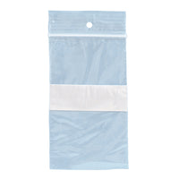 SPC - Sacs poly refermable avec trou de suspension - 2 Mil - 6po x 8po - Bande Blanche - 1000 Paquet-Sac refermable