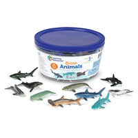 Learning Resources - Créatures océaniques, ensemble de 50-Explorez le monde des créatures sous-marines avec cet ensemble d'animaux océaniques amusant et fascinant !