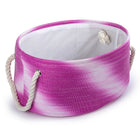 CTG - Paniers de rangement ovales Ombre, ensemble de 3, rose-Matériau : construction durable en coton et jute
