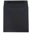 JAM Paper Enveloppes carrées, toilé noir, 9 x 9 po, 250/paquet-Intérieur vierge où écrire un mot personnalisé