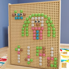 Flash Furniture - Ensemble d'accessoires Bright Beginnings de qualite commerciale de 64 pieces de chevilles geantes pour systeme-64 chevilles en plastique multicolores pastel