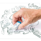 Staedtler Rasoplast Stylo/Gomme à crayons - Blanc et bleu - Paquet de 2-Pour le graphite sur papier et le film mat