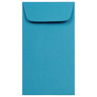 JAM Paper Enveloppes à monnaie no 6, 3 3/8 x 6 po, papier recyclé Brite Hue bleu, 100/paquet-Enveloppes à monnaie